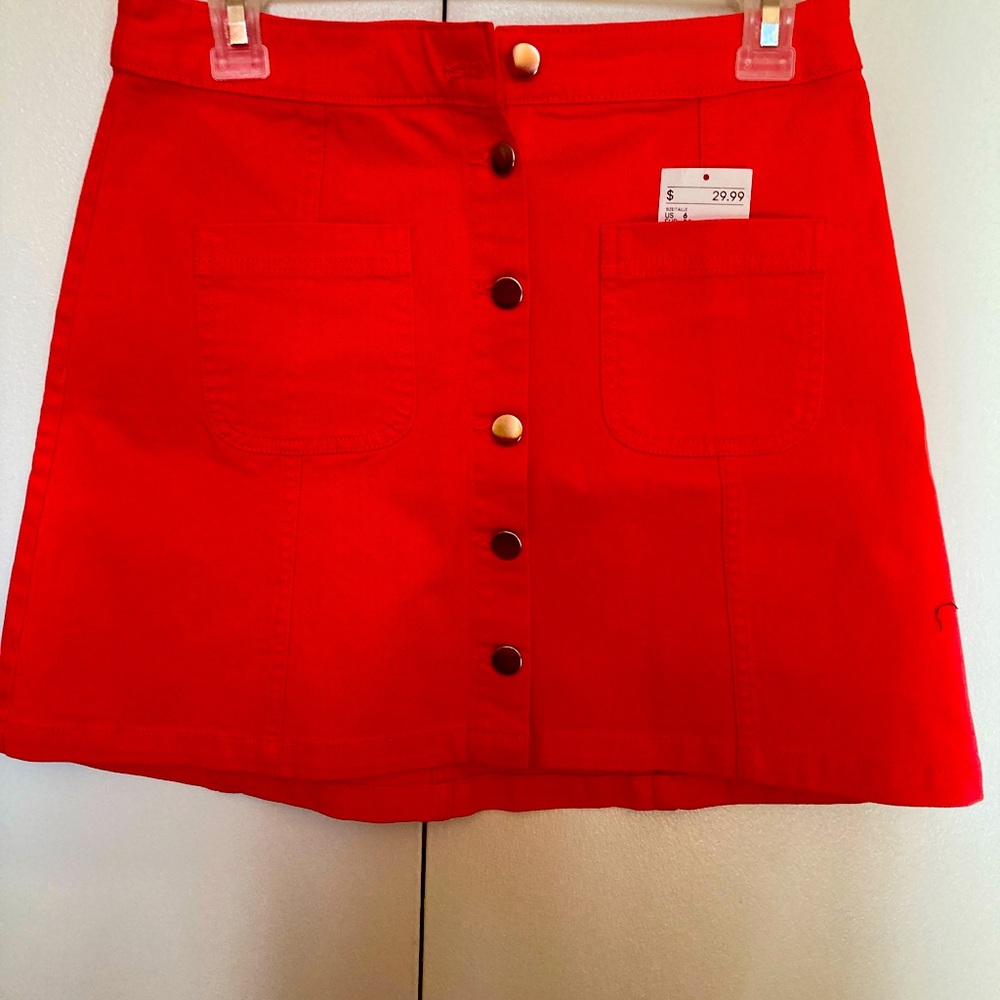 A shape Twill fabric skirt
